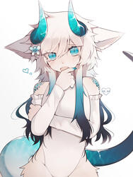 Personal artwork featuring my character Evie.