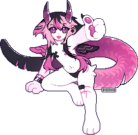 Personal artwork featuring my character Amiko.